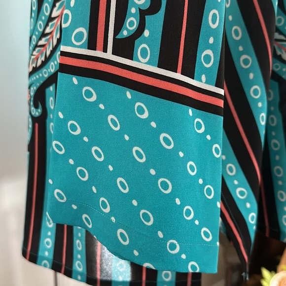 Bob Mackie Sz L Button Front Blouse - Picture 4 of 9